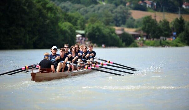 Hochschulsport - Rudern auf dem Inn