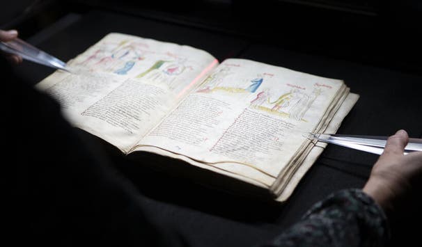 Historisches Schriftstück in der Universitätsbibliothek