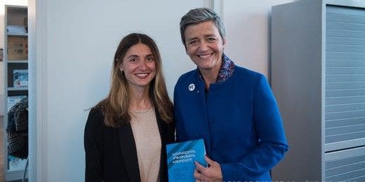 Das College of Europe verfügt über beste Kontakte zu europäischen Verantwortungsträgern. Zu Gast war z. B. Margrethe Vestager, damalige EU-Kommissarin für Handel