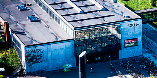 SDU campus in Odense. The programme is offered at SDU in both Odense and Sønderborg