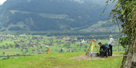 Vermessung im Gelände