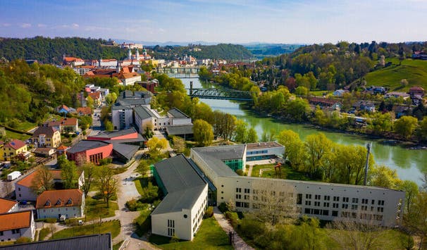 Universität Passau Vogelperspektive 