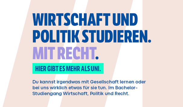 Verantwortung im Studium übernehmen und die Gesellschaft aktiv mitgestalten.
