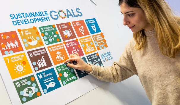Beschäftigung mit den UN-Nachhaltigkeitszielen (Foto: Sonja Rode)