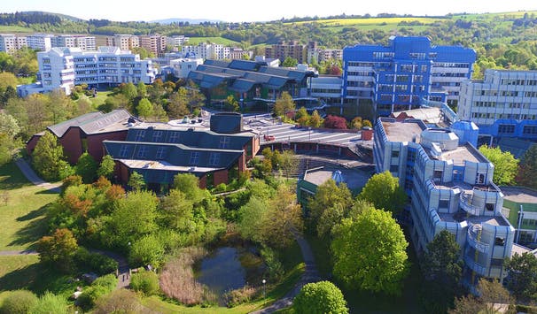 Grüner Campus von oben